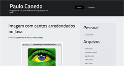 Desktop Screenshot of paulocanedo.com.br