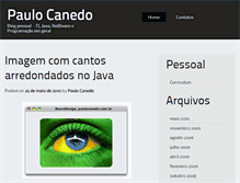 Tablet Screenshot of paulocanedo.com.br